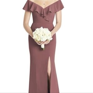NWT Social Bridesmaids Fit n' Flare Dress in Dusty Rose $231